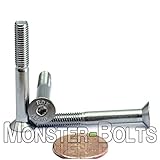 M5-0.8 / 5mm - Qty 10 - FLAT HEAD SOCKET Cap Screw Countersunk FHCS DIN 7991 - A2-70 / 304 / 18-8 Stainless Steel - MonsterBolts (M5 x 40mm)