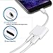 2 in 1 USB C to 3.5mm Adapter, Type C to 3.5mm Headphone Jack and Charging Adapter Compatible with Google Pixel 2/2XL/3/3XL Essential HTC U11 LG G6/V20thumb 2