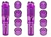Finever Purple Pocket Personsal Pleasure Mini Massager Toy 4 Heads Different Style (2)
