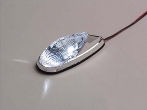 K&S Technologies Marker Lights Mini LED Flush Mount W/Bolt Chrome/Clear