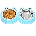 UPSKY 2-in-1 Elevated Dog Bowls Slow Feeder for Large Dog, No Spill Dog Water Bowl and Stainless Steel Dog Food Bowl Dispenser for Small Medium Large Dogs
