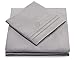 Cosy House Collection Everyday 1500 Series Bed Sheet Set - Ultra Soft & Cool Hotel Bedding - Deep Pocket - Wrinkle, Stain and Fade Resistant - 4 Piece Set (Cal King, Silver)