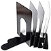 Economy Bookends Universal Black Heavy for Office,8 Inch, 4pcs(2 Pairs) by Sun Cling