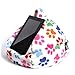 iBeani iPad Pillow & Tablet Cushion Stand - Securely Holds Any Size Tablet, eReader or Book Upto 12.9 inches, Hands Free Comfort at Any Angle on Any Surface - Paw Print, by iBeani
