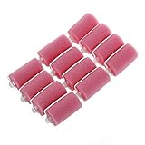 Hair Curler - TOOGOO(R) 12pcs Magic Sponge Foam Cushion Hair Styling Rollers Curlers Twist Tool Salon Pink