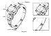 LOVE Beauties Women's Titanium Wedding Band Ring with Cubic Zirconia Stone