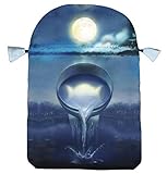 Silver Witchcraft Satin Bag