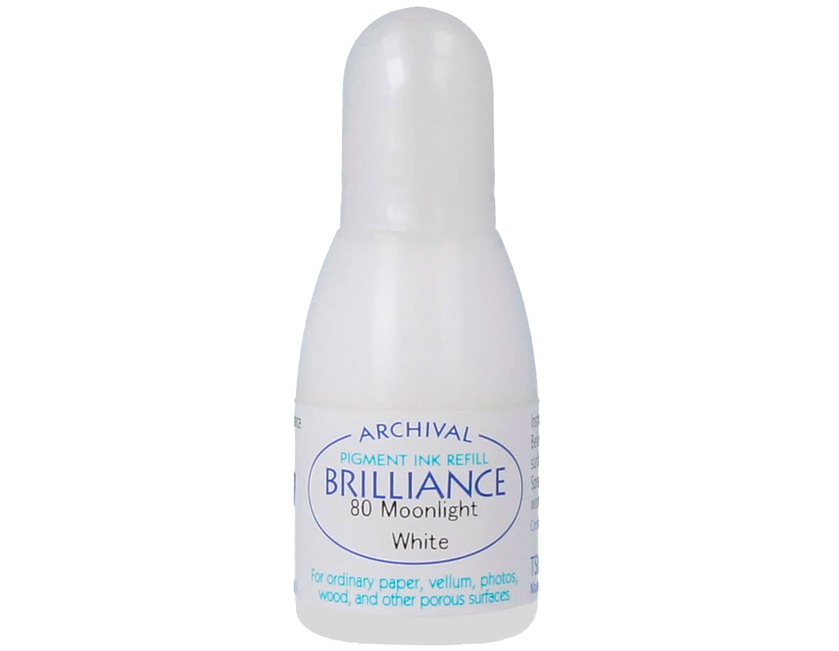 Tsukineko Brilliance Re-Inker - Moonlight White — image 1