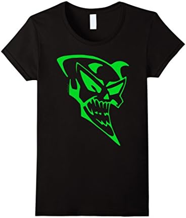 Womens Joker Skull T-shirt Medium Black