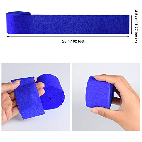 image for Zhanmai 738 Feet Totally Crepe Paper Streamers 4th of July Crepe Paper