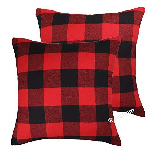 Top 10 buffalo plaid pillows red and black for 2019 Sideror Reviews