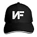 Unisex NF Adjustable Stylish Sandwich Dad Golf Hat Hip Hop Baseball Cap Black