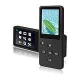 Ultrave Portable 16GB MP3 Player MP4 Player Hi-Fi Sound Music Player Expandable up to 64GB Supports FM Radio E-book Photo Viewer with Mini USB Port ——blackamoor