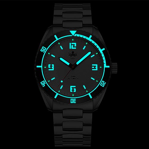 PHOIBOS Reef Master PY047 Men's Automatic Diving Watch 200M with Stainless Steel Bracelet