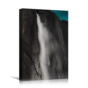 signwin Canvas Wall Art Mountain Waterfalls Landscape Multicolor...