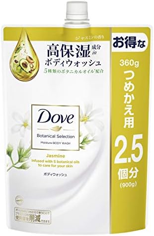 Dove Botanical Selection Jasmine Body Wash Refill Body Soap 30.4 oz (900 g)