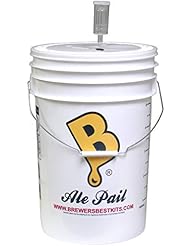 6.5 Gallon Fermenting Bucket with Grommeted Lid and 3-piece Airlock