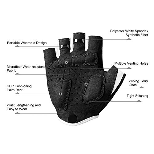 lurdausXD Children Riding Gloves Wheel Sliding Children's Gloves Half Finger Summer SBR Shock Absorber Gloves Palm Rest Bicycle Balance Bicycle Equipment 1 Double - Thumbnail 4