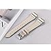 bayite Leather Bands Compatible Fitbit Charge 2, Replacement Accessories Straps Women Men, Beige