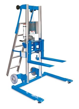 genie lift gl heavy manual duty straddle ladder capacity aluminum material lifts flash sorry player industrial lbs load ground base