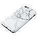 Obbii Case for iPhone 7 Plus/ 8 Plus /6 Plus/6S Plus White Marble Slim TPU Flexible Soft Silicone Protective Durable Case with Clear Screen Protector Compatible with iPhone 7/8 Plus/6/6SPlus/ (5.5'')