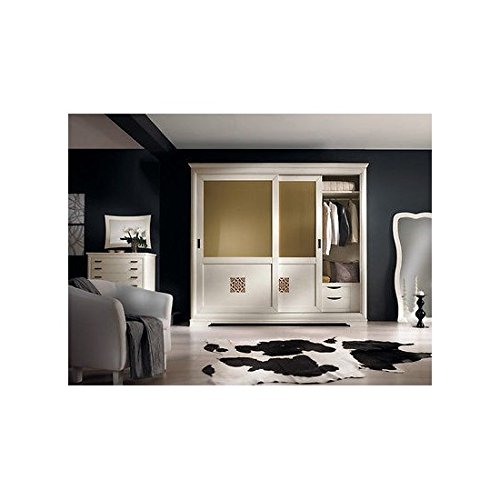 Esteamobili Armario Puertas Correderas Cristal Lacado En Blanco O