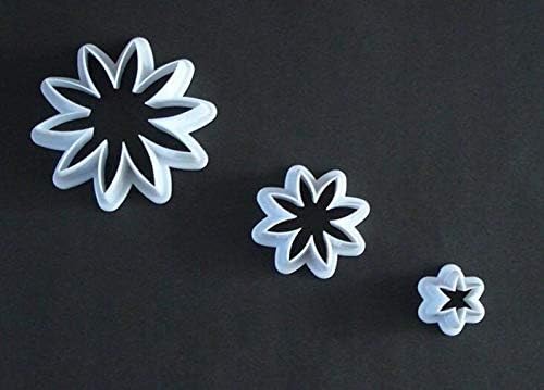 Upspirit 3Pcs/Set Cake Fondant Daisy Cookie Cutter Baking Mold Tool,Multicolour