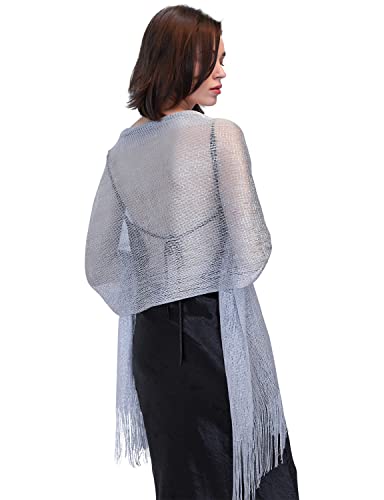 Silver Shawl For Women Dressy 10 Best MissShorthair Sparkly White