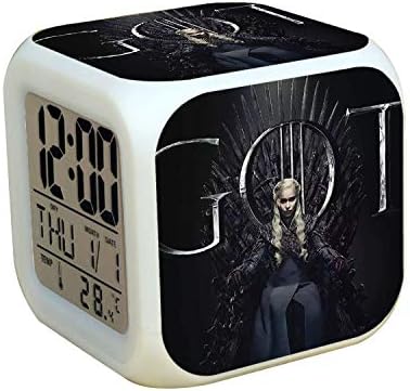 Amazon Com Anime Cartoon 7 Colors Changing Digital Clock Led Alarm Clock Lovely Cartoon Night Light Alarm Clock For Kids Birthday Gifts Style 31 Home Kitchen