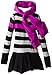 Take Out Little Girls' Stripe Tunic with Flounce and Scarf