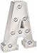 Darice White Metal Marquee Letter – A - 9.87” Tall, White Finish