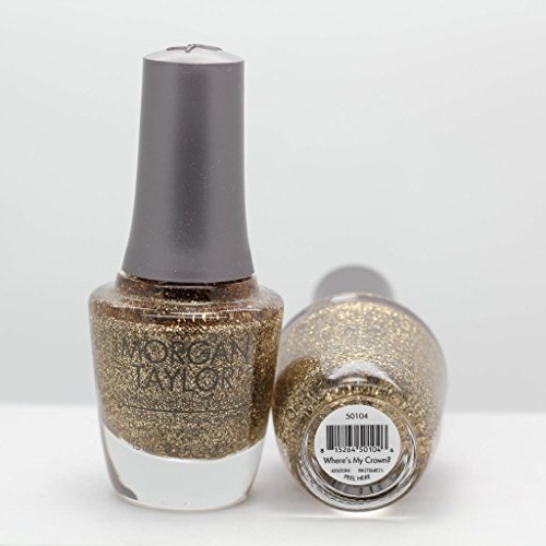 Morgan Taylor Glitter Nail Polish Lacquer Where's My Crown 50104 Morgan Taylor Glitter Nail Polish Lacquer Where's My Crown 50104