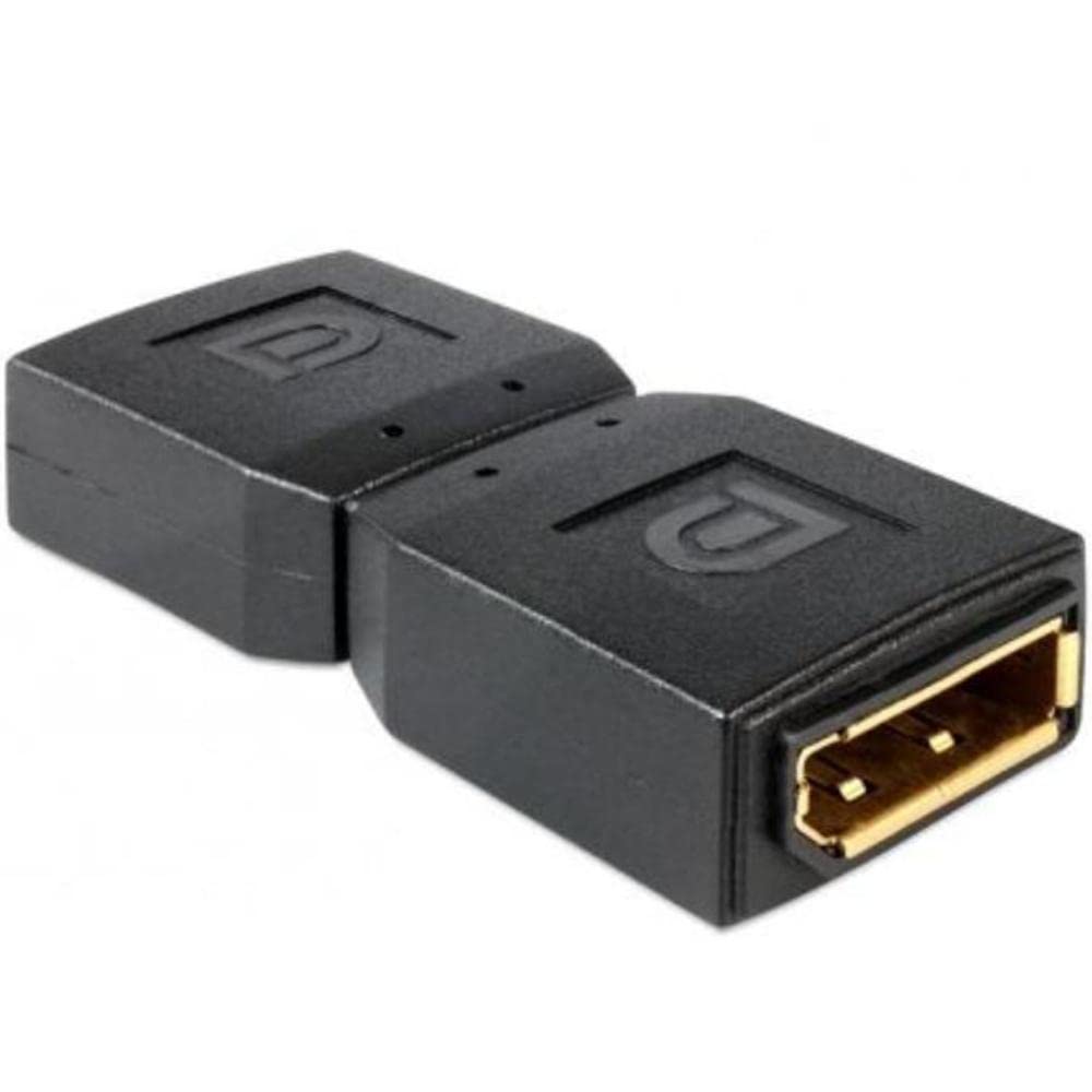 DeLOCK 65374 Cable Adapter – (DisplayPort Cable Adapter, DisplayPort, Female/Female, Black, Gold)