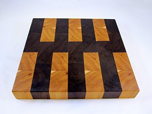 End Grain Cutting Board of Butternut &amp; Walnut #A63 (ready to ship)