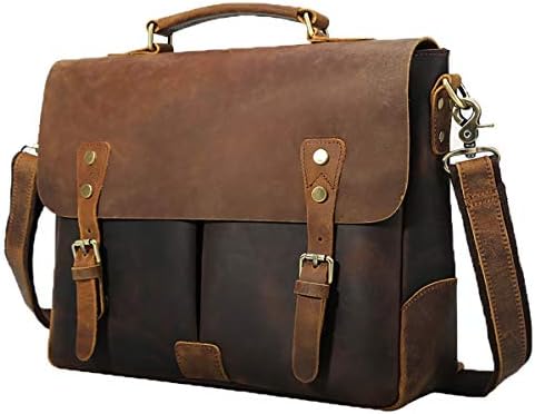 Masakawa ショルダーバッグ メンズ メッセンジャーバッグ 本革 牛革 軽量 防水 サイズ レザー 大容量