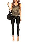 Haoduoyi Womens Floaty Swing Military Camo Tank Tops T Shirt
