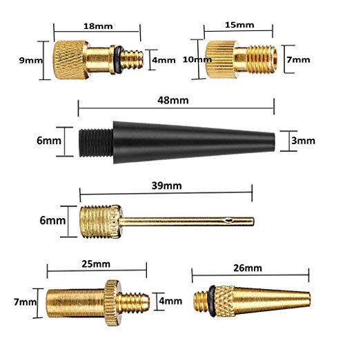 15Pcs Bicycle Valve Adapter, Road Bike Pump Accessories Cycling Tire Tools, Bike Accessories