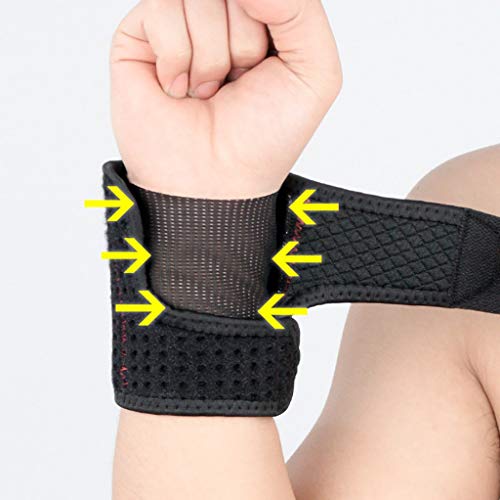 image for MIS1950s Wrist Band - Adjustable Compression Bracers - Elastic & Breat