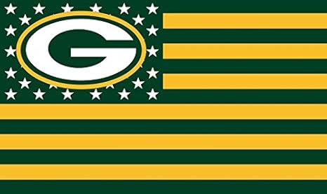 Amazon Com Nfl Green Bay Packers Stars And Stripes Flag Banner