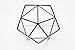 Modern Tabletop Black Glass Pentagon Geometric Terrarium Container Window Sill Decor Flower Pot Balcony Planter Diy Display Box for Succulent Fern Moss Air Plants Mniature Fariy Garden Gift (No Plant)
