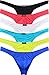 iKingsky Men's Sexy Comfort G-string Sexy Low Rise Thong Pack of 6 (X-Large, Colors 1)