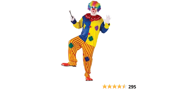 Big Top Clown Costume Standard : Amazon 