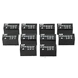 uxcell 10Pcs DC 12V Coil DPDT 2NO+2NC 8P Power Electromagnetic Relay DIN Rail/PCB Mounted 125VAC 1A /30VDC 2A