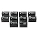 uxcell 10Pcs DC 12V Coil DPDT 2NO+2NC 8P Power Electromagnetic Relay DIN Rail/PCB Mounted 125VAC 1A /30VDC 2A
