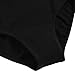 Arshiner Kids Girls Sweet Strappy Slim Rhinestone Solid Camisole Leotard,Size 160,Black