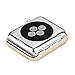 Fashion Metal Case with Bling Crystal Diamonds Plate Protective Cover Ultra Thin Bumper Compatible Watch 38mm/42mm Series 1/2/3（Best 3D Bling Gift for Your iWatch (Gold, 38 mm)