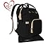 Dilline PREMIUM Diaper Bag Multi-Function Waterproof Travel Backpack for Girl & Boy, Maternity Nappy Organizer with Changing Pad & Insulated Pockets, Large Capacity, Durable and Stylish (Black)