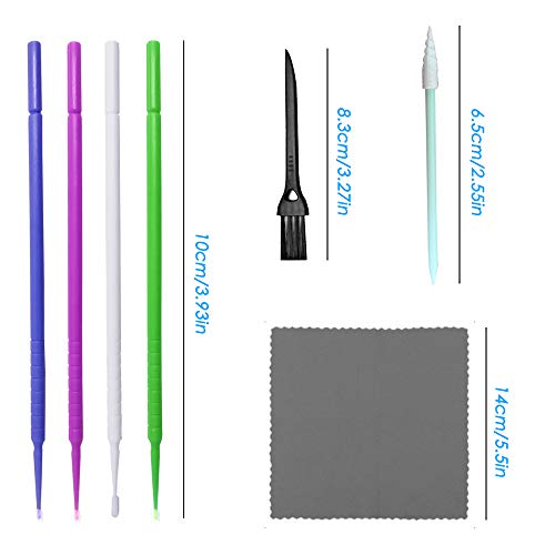 53 Pcs Cleaning Kit,Sonku Bendable Mini Soft Cotton Brushes Long Spiral Pointed Swabs with Anti Static Cleaning Brushes and Cleaning Cloth for iPhone 11 Pro,Tablet,Camera,Laptop,or Computer Cleaning