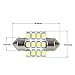 Partsam DE3175 31mm Festoon LED Light Bulbs DE3021 3175 Interior Map Dome Door Courtesy Light Bulbs -6Pcs White