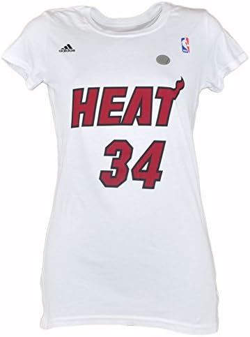 NBA Miami Heat Ray Allen Jesus Shuttlesworth Women Ladies Tshirt XLarge